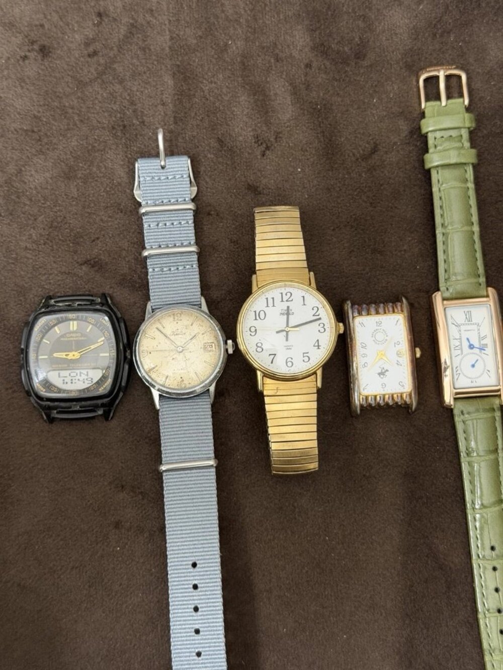 Casio Timex Beverly Hills Polo Club Rebirth Mixed Lot of 5 Watches AW-81